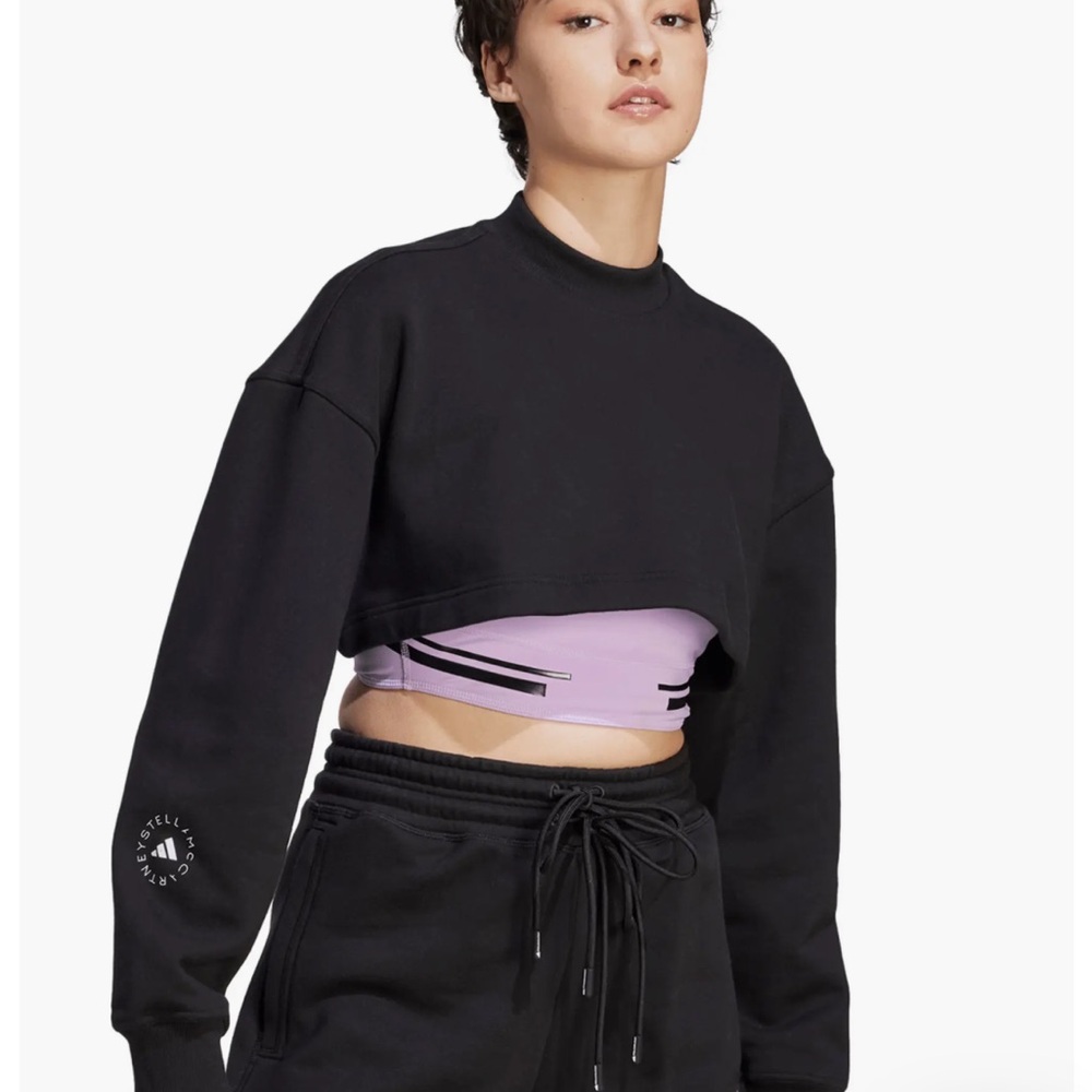 Adidas X Stella McCartney Cropped Crewneck